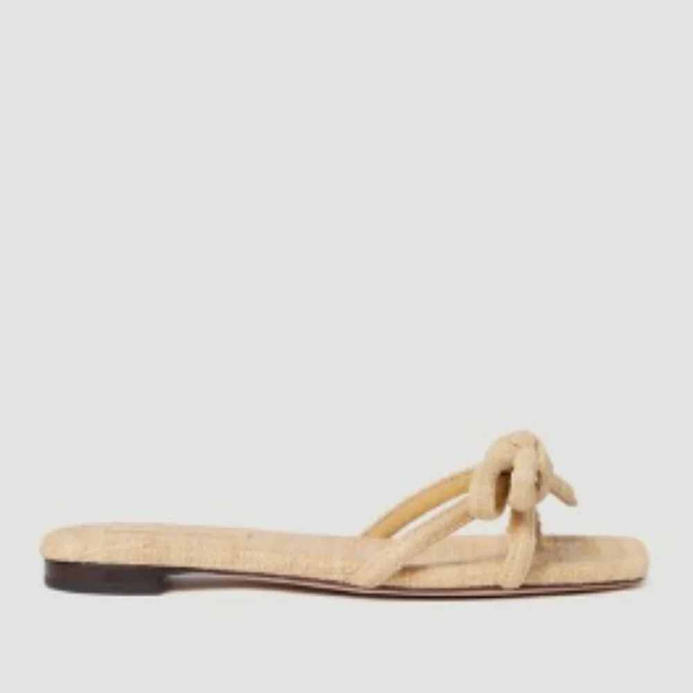 Loeffler Randall Hadley Natural Bow Sandal - Picture 4 of 14